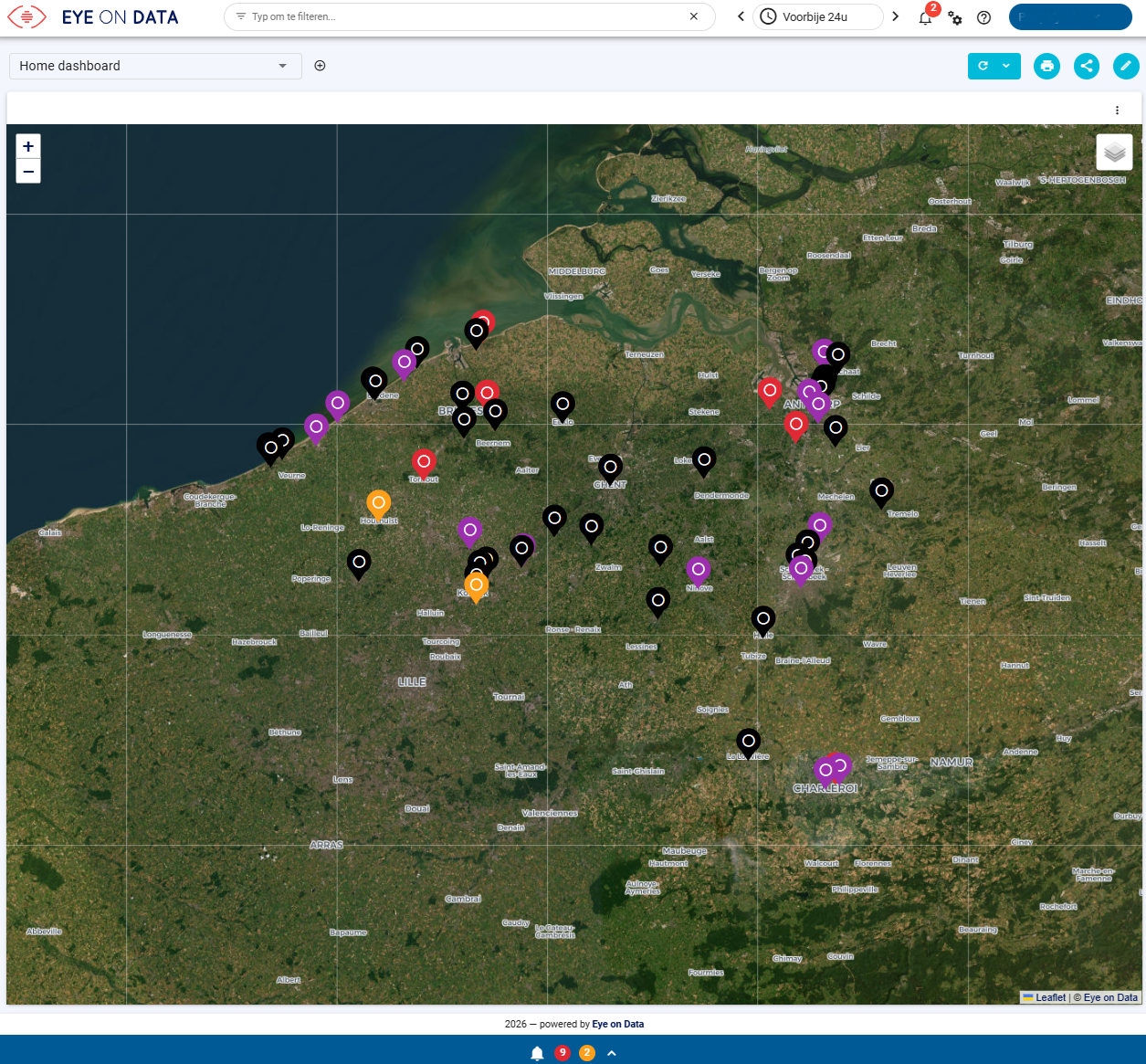 Werven en sites monitoring eye on data